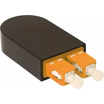 BLUELAN BlueOptics Šviesolaidinis Loopback Adapteris OM2 50/125µm Multimode SC/UPC Duplex Keraminis Ferulis -40°C iki +85°C (BOLBSCOM2)
