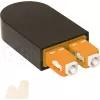 BLUELAN BlueOptics Šviesolaidinis Loopback Adapteris OM2 50/125µm Multimode SC/UPC Duplex Keraminis Ferulis -40°C iki +85°C (BOLBSCOM2)