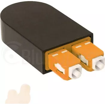 BLUELAN BlueOptics Šviesolaidinis Loopback Adapteris OM2 50/125µm Multimode SC/UPC Duplex Keraminis Ferulis -40°C iki +85°C (BOLBSCOM2)