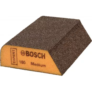 Bosch EXPERT M475 šlifavimo kempinė, K120 vidutinio grūdėtumo, aliuminio oksidas, šlapiam ir sausam šlifavimui, stačiakampė