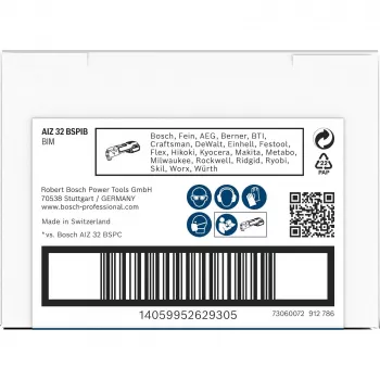 BOSCH PRO AIZ 32 BSPIB StarlockPlus įleidžiamojo pjovimo diskinis pjūklas, 32 x 50 mm, bi-metalas 2608669073