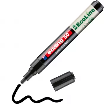 Edding 50 EcoLine dažų markeris juodas 2-3 mm 4-50-001
