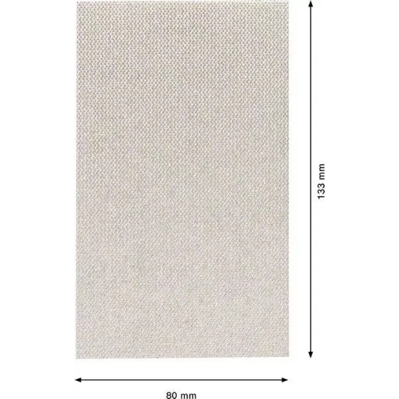 Bosch M480 Net šlifavimo tinklelis orbitiniams šlifuokliams, 133 x 80 mm, grūdėtumas P80, 50 vnt. 2608901631