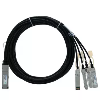 BlueLAN suderinamas su Arista CAB-Q-S-2M 40G QSFP į 4x10G SFP+ pasyvus tiesioginio prijungimo breakout kabelis, 2m, AWG30 CAB-Q-S-2M-BL