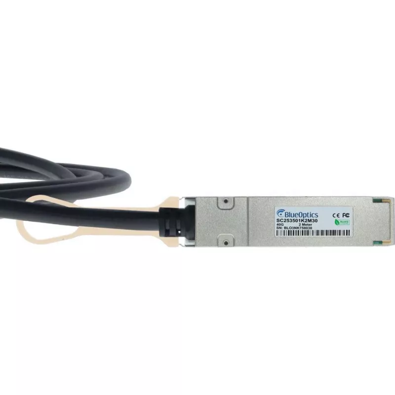 BlueLAN 40G QSFP+ į 4x10G SFP+ pasyvus tiesioginio prijungimo išskaidymo kabelis, 2m, AWG30, suderinamas su NVIDIA (MCC1V30A-002-BL)