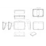 Bopla BoPad BOP 10.1 P-9016-SET ekrano korpusas 285 x 198 x 92,90 mm ABS baltas RAL 9016 35110176.HMT1