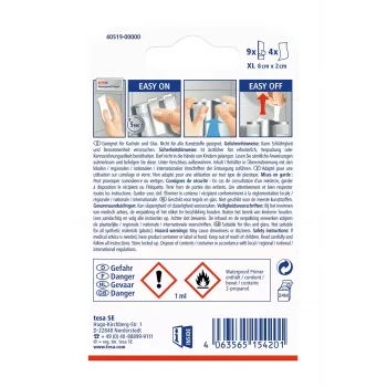 Tesa Powerstrips Waterproof XL lipniosios juostelės iki 9 kg, baltos, 9 vnt. 40519-00000-00