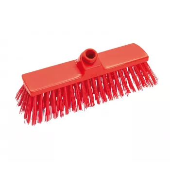 Haug Bürsten šluotos galva, raudono plastiko, 30 cm pločio (FC88701)