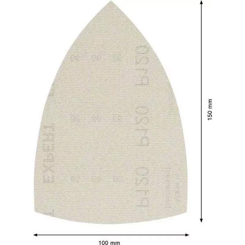 Bosch Accessories 2608901624 šlifavimo tinklelis daugiafunkciam šlifuokliui, grūdėtumas 120, 150 x 100 mm, 50 vnt.