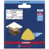 Bosch EXPERT C470 delta šlifavimo lapų rinkinys 93 mm P60/P80/P120 su „hook-and-loop“ tvirtinimu, perforuoti, 6 vnt. 2608900832