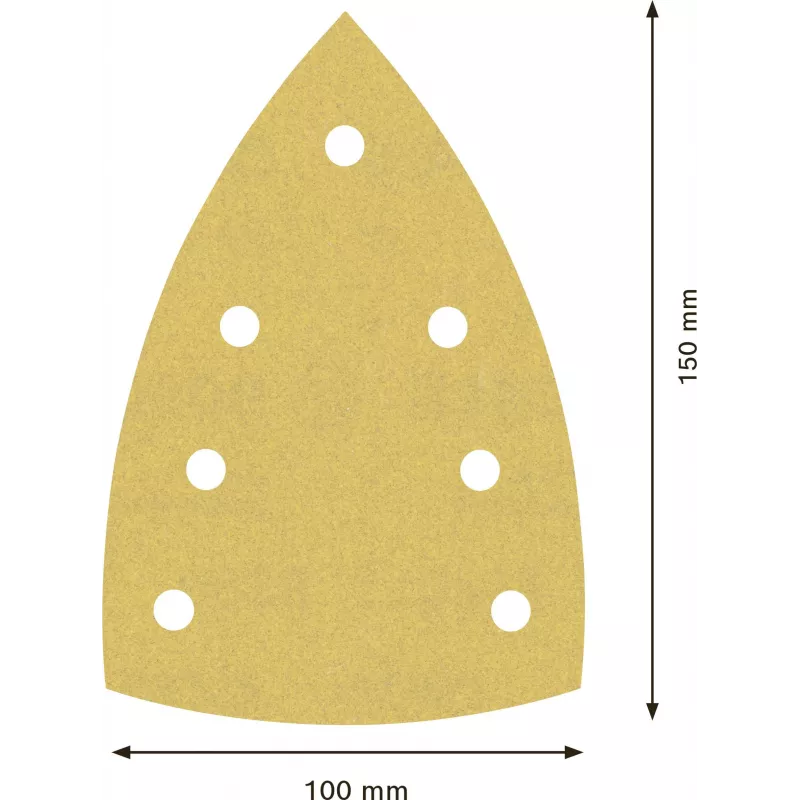 Bosch Expert M480 šlifavimo lapai multi-šlifuokliui, 180 grūdėtumo, 150 x 100 mm, 50 vnt. paketas 2608901644