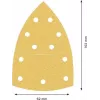 Bosch Accessories 2608901648 Šlifavimo popierius daugiafunkciam šlifuokliui, grūdėtumas 80, 93 mm x 102 mm, 50 lapai