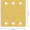 Bosch C470 Best for Wood and Paint šlifavimo lapeliai ekscentriniam šlifuokliui, grūdėtumas 40, 107 x 115 mm, 50 vnt. 2608901654