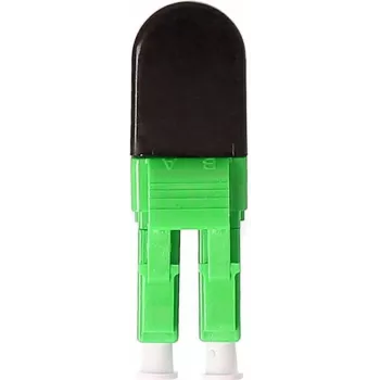 BLUELAN BlueOptics Šviesolaidinis Loopback Adapteris OM5 50/125µm Multimode LC/UPC Duplex, Laimo Žalios Spalvos, Keraminis Ferulis, -40°C iki +85°C (BOLBLCOM5)