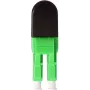 BLUELAN BlueOptics Šviesolaidinis Loopback Adapteris OM5 50/125µm Multimode LC/UPC Duplex, Laimo Žalios Spalvos, Keraminis Ferulis, -40°C iki +85°C (BOLBLCOM5)