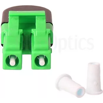 BLUELAN BlueOptics Šviesolaidinis Loopback Adapteris OM5 50/125µm Multimode LC/UPC Duplex, Laimo Žalios Spalvos, Keraminis Ferulis, -40°C iki +85°C (BOLBLCOM5)