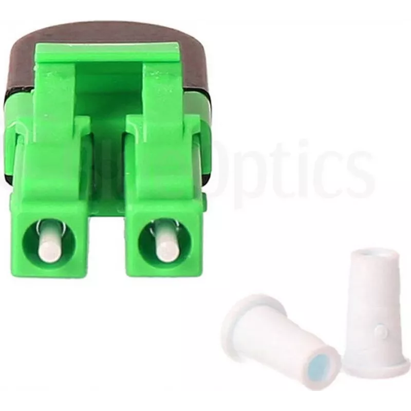 BLUELAN BlueOptics Šviesolaidinis Loopback Adapteris OM5 50/125µm Multimode LC/UPC Duplex, Laimo Žalios Spalvos, Keraminis Ferulis, -40°C iki +85°C (BOLBLCOM5)