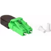 BLUELAN BlueOptics Šviesolaidinis Loopback Adapteris OM5 50/125µm Multimode LC/UPC Duplex, Laimo Žalios Spalvos, Keraminis Ferulis, -40°C iki +85°C (BOLBLCOM5)