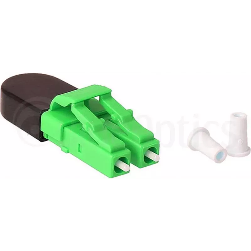 BLUELAN BlueOptics Šviesolaidinis Loopback Adapteris OM5 50/125µm Multimode LC/UPC Duplex, Laimo Žalios Spalvos, Keraminis Ferulis, -40°C iki +85°C (BOLBLCOM5)