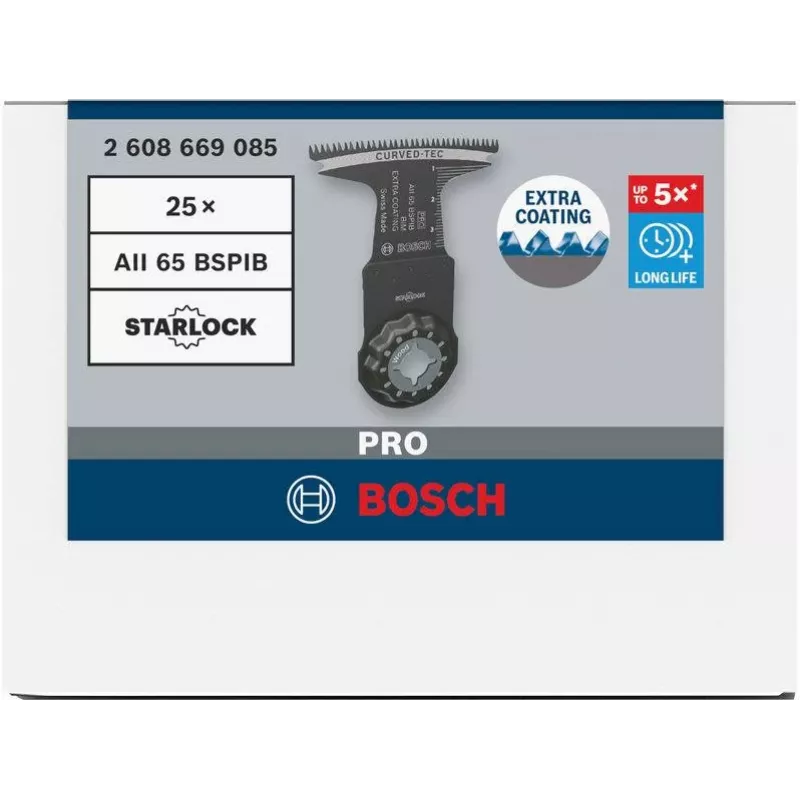 Bosch Expert for MultiMaterial įleidžiamojo pjovimo diskinis peiliukas PRO AII 65 BSPIB, StarlockPlus, 65 x 40 mm, Bi-Metal 2608669085