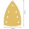 Bosch Accessories 2608901641 šlifavimo lapeliai daugiafunkciam šlifuokliui, grūdėtumas 60, 150 x 100 mm, 50 vnt. paketas
