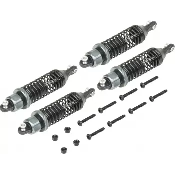 Reely RE-7083021 aliumininis alyva užpildytas amortizatorių rinkinys (2 vnt., 90 mm, mėlynas)