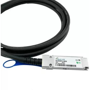 BlueLAN 834973-B22 suderinamas QSFP28 tiesioginio prijungimo kabelis - 1m, 100G, pasyvus Twinax, 30 AWG 834973-B22-BL