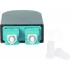 BLUELAN BlueOptics Šviesolaidinis Loopback Adapteris OM3 50/125µm Multimode SC/UPC Duplex, Aqua/Turquoise, Keraminis Ferulis, -40°C iki +85°C (BOLBSCOM3)