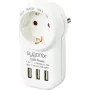 Sygonix SY-4755856 tarpinis kištukas su 2 USB prievadais, baltas