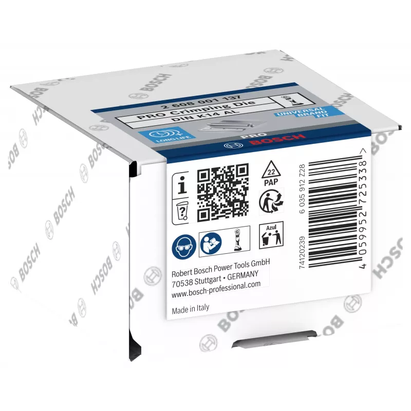 Bosch 2608001137 presavimo matrica vamzdiniams antgaliams ir jungtims, 35 mm², šešiakampis profilis