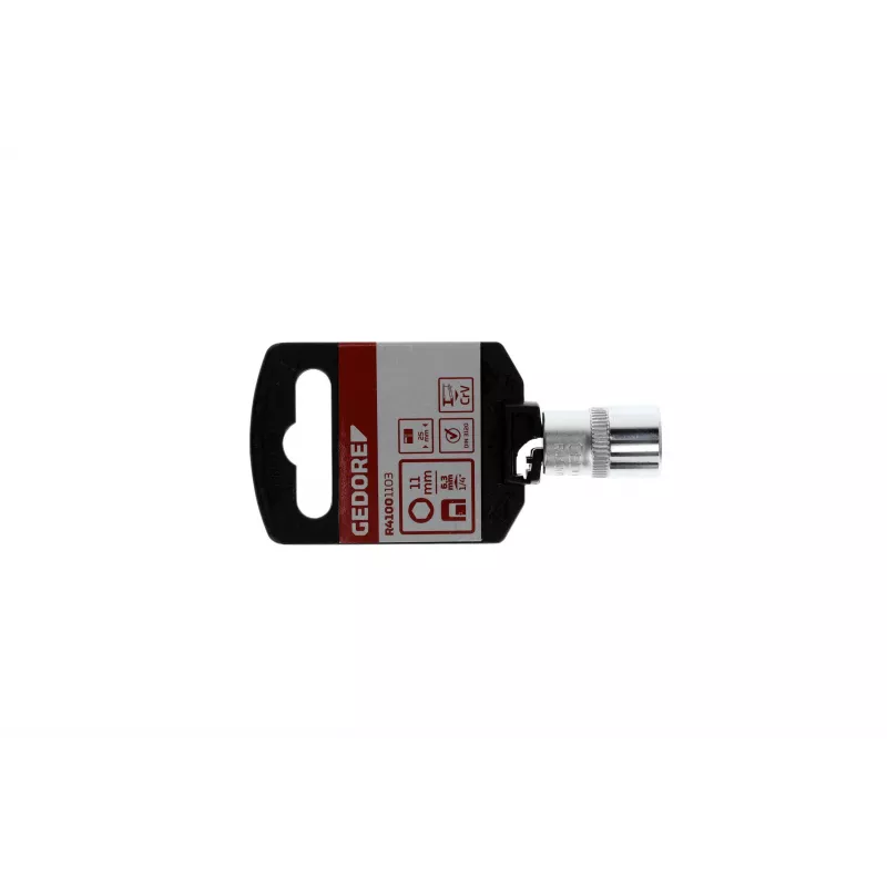 GEDORE red 1/4 inch kvadratinės pavaros adapteris 1/4 inch šešiabriaunei, ilgis 25 mm R47100003