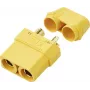 Reely RE-7471836 XT90 auksu padengtas akumuliatoriaus lizdas (1 vnt.)
