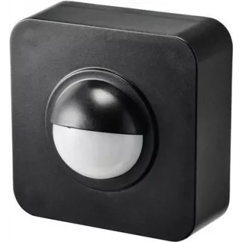 SYGONIX SY-5046552 ant sienos montuojamas PIR judesio detektorius 120° juodas IP65