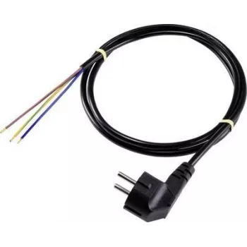 Sygonix SY-5043480 maitinimo prijungimo kabelis juodas 3,00 m