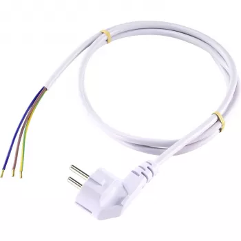 Sygonix SY-5043482 maitinimo jungties kabelis, baltas, 2,00 m