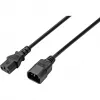 Sygonix SY-5044234 šaltosios technikos prailginimo kabelis, C14 į C13, 3,5 m, juodas