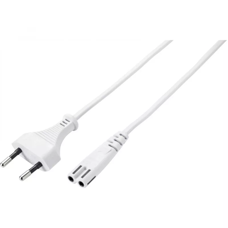 Sygonix SY-5044236 baltas maitinimo kabelis 3m Schuko į IEC C13