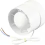 Sygonix SY-5233248 ortakio ventiliatorius 230 V/AC 130 m³/h 100 mm baltas