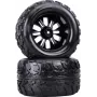 Reely 1:10 Monstertruck komplektiniai ratai juodi 2 vnt. (RE-6747333)