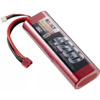 Reely LiPo akumuliatorių paketas 7.4V 4200mAh 2S 20C Hardcase T-Plug RE-7851471