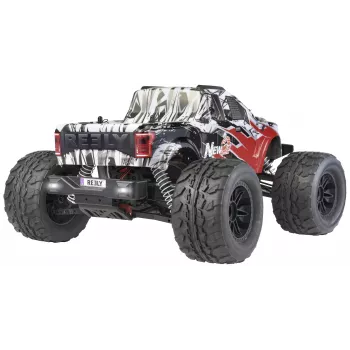 Reely New2 Super Combo Brushless 1:10 RC elektrinis Monster Truck 4WD 100% RTR 2.4 GHz su baterija, įkrovikliu ir siųstuvo baterijomis (RE-7766676)