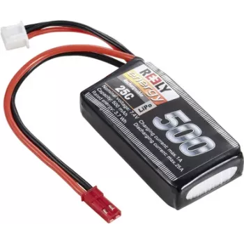 Reely LiPo akumuliatorius 7,4 V 500 mAh 2S 25C Softcase su BEC jungtimi RE-7851726