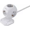 Sygonix SY-4535062 Schuko lizdo adapteris, baltas, 1 vietos
