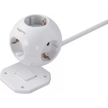 Sygonix SY-4535062 Schuko lizdo adapteris, baltas, 1 vietos