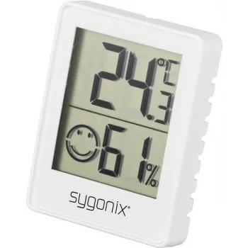 Sygonix SY-5267052 Skaitmeninis termo-higrometras, baltas