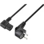 Sygonix SY-5243882 IEC C13 maitinimo kabelis, CEE 7/7 kampuotas Schuko į IEC C13 lizdą, 3 m, juodas