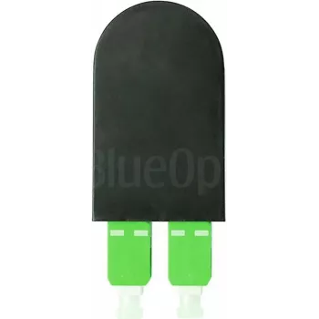 BLUELAN BlueOptics Šviesolaidinis Loopback Adapteris OM5 50/125µm Multimode SC/UPC Duplex Lime Green Keraminis Ferrule -40°C iki +85°C (BOLBSCOM5)