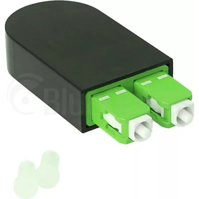 BLUELAN BlueOptics Šviesolaidinis Loopback Adapteris OM5 50/125µm Multimode SC/UPC Duplex Lime Green Keraminis Ferrule -40°C iki +85°C (BOLBSCOM5)