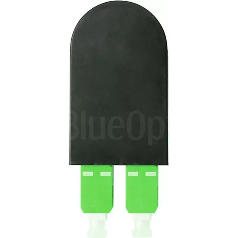 BLUELAN BlueOptics Šviesolaidinis Loopback Adapteris OM5 50/125µm Multimode SC/UPC Duplex Lime Green Keraminis Ferrule -40°C iki +85°C (BOLBSCOM5)