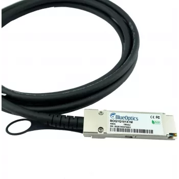 BlueLAN pasyvus QSFP112 Direct Attach kabelis, 400GBASE Ethernet, Infiniband, 1 metras (BOQ1Q101X1M-BL)